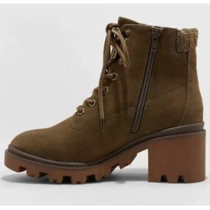 Women’s Aveline ankle boots - olive green, size 9